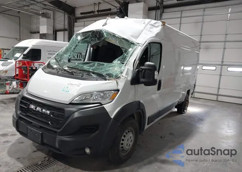 2025 Ram Promaster 3500 Tradesman High Roof 159 Wb W/Pass Seat from USA, damaged, VIN 3C6MRVHG7SE548391